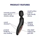Satisfyer Wand-erland wand вибратор – 29.9 cm (11.8″) – Черный/розовое золото — Фото 3