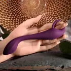 Evolved Lochness įkraunamas silikoninis išlenktas vibratorius – 19 cm – mėlynas — Nuotrauka 3