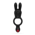Dingo Double Vibrating Cockring with Remote Control – Black — Photo 7