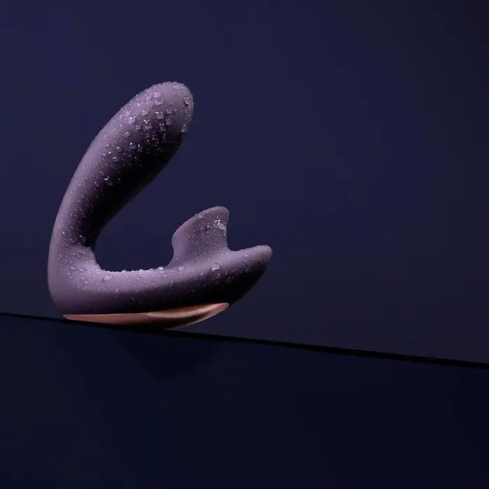 Desirable elastīgs gaisa pulsa vibrators – violets Foto 6