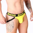 Macho MX25A – lycra jockstrap with open back – yellow – XL — Photo 2