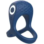 Brutal Ring & Ball Cage Vibrating + Remote – Blue — Photo 1