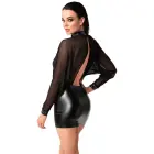 Noir Orgia mini suknelė – juoda – L — Nuotrauka 4
