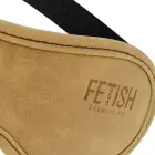 Fetish Submissive Origen Vegan Leather Mask with Neoprene Lining – Black — Photo 3
