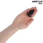 Addicted Toys silikoninis analinis kištukas S – 5.3 cm – Juodas — Nuotrauka 3