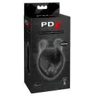 PDX Elite Vibrating Silicone Sleeve – 8 cm – Black — Photo 1