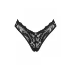 Alessya Lace Panties with Floral Pattern and Cut-Out Back – Black – M — Photo 7