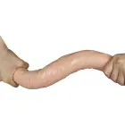 LoveToy – реалистичный тонкий двойной дилдо king size – 43,2 см — Фото 3