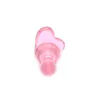 Stiklinis širdies formos dildo – 10 cm (4″) – Skaidrus — Nuotrauka 4