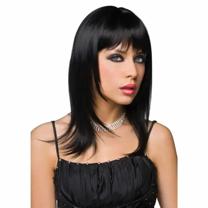 Pleasure Wigs Steph чёрный регулируемый синтетический парик – один размер