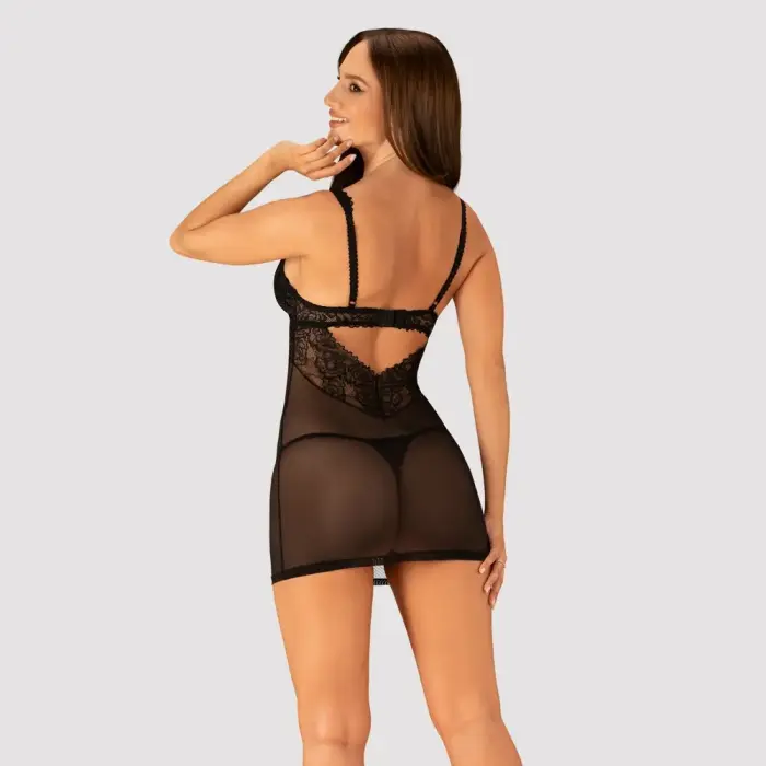 Obsessive сорочка со стрингами – S/M Фото num