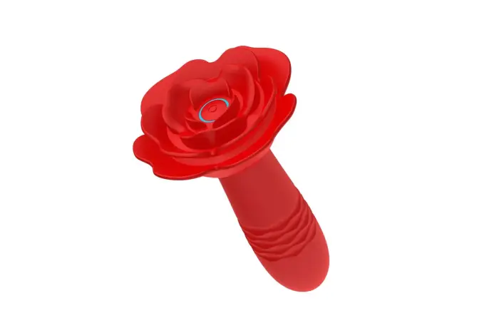 Rose analinis kištukas su pulsuojančiu judesiu – 10 cm – Juodas