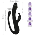 Sweet Smile triušio vibratorius su G taško ir analiniu stimuliatoriumi – 23 cm (9″) — Nuotrauka 13