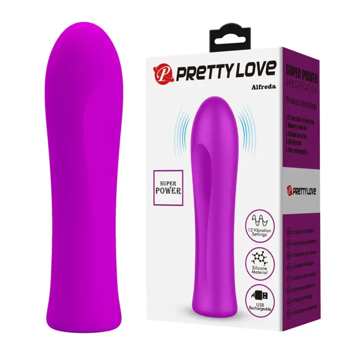 PRETTY LOVE Alfreda виброяйцо – 10 см (4″) – фиолетовый