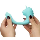Unihorn C-Horse Ocean Peak divkāršais vibrators – 15 cm (5.9″) – zils — Foto 7