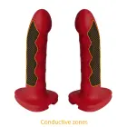 Silicone Fusion Komodo E-Stim Dildo - Red — Photo 5
