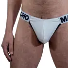 Macho MCH009 – klasiskas vīriešu biksītes ar push-up maciņu – baltas – XL — Foto 2