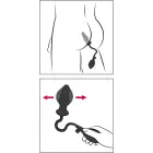 Pripučiamas latekso "Anal Expert" analinis kištukas – 13 cm (5.1″) — Nuotrauka 5