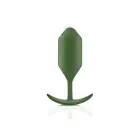 B-Vibe Snug Plug 4 Weighted Anal Plug – 14.5 cm (5.7″) – Green — Photo 1