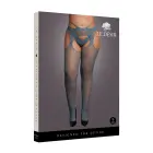Suspender Pantyhose with Strappy Waist – Queen Size – Blue — Photo 1