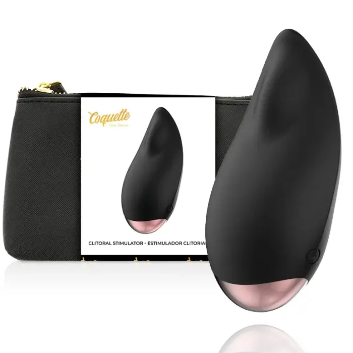 Coquette Chic Desire Black/Gold Drop klitora stimulators – melns