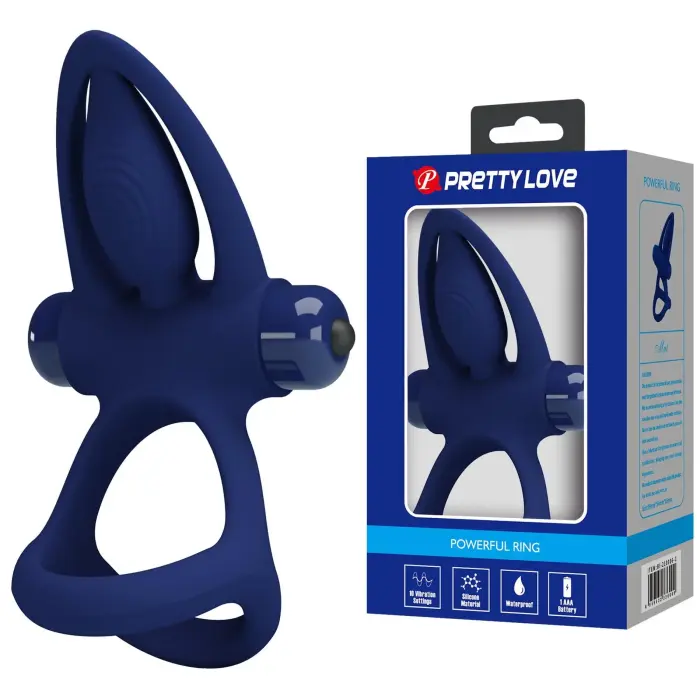 PRETTY LOVE - Powerful vibrating cock ring, 10 vibration functions