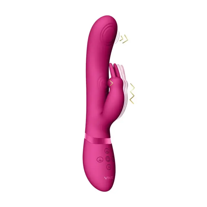 VIVE VIVE045 Dual Pulse-Wave truša vibrators – rozā