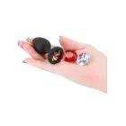 Glams Xchange apaļš mazs dildo – S – Melns Foto 4