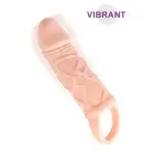 Vibruojanti varpos rankovė Men Extension – 17 cm (6.7″) – kūno spalva — Nuotrauka 2