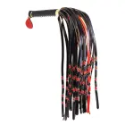 Sevanda Braided Tail Flogger – Red & Black — Photo 3