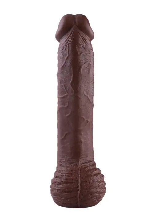 Hismith KlicLok dildo – 32 cm (12.6″) – Brūns Foto 4