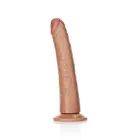 Slim reālistisks dildo ar piesūcekni – 20.5 cm (8″) – Miesas krāsa Foto 7