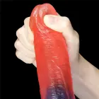 Dazzle Studs reālistisks dildo ar piesūcekni – 23 cm (9″) – Daudzkrāsains — Foto 9