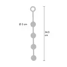 Heavy Anal Balls Medium – 12 cm (4.7″) – Black Photo