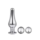 GLEAMING LOVE Anaaltappide komplekt – S – 9 cm – Hõbe — Foto 3