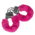 Furry Metal Handcuffs – Pink — Photo 3