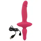 Couples Choice 2in1 Vibrators + anālās tampona – melns Foto 9