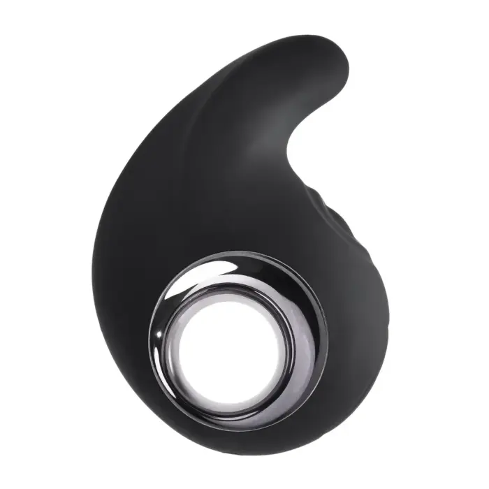 Playboy Ring My Bell Dual Action Silicone Vibrator with Tapper – Black