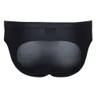 Svenjoyment Herren Jock – men's matte-look jock with zip and fold-up mesh back – black – S — Photo 11