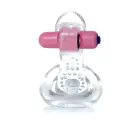 Tongue Vibro Cock Ring – Clear — Photo 5