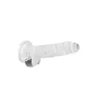 Realistic Dildo with Balls and Suction Cup – 19 cm (7.4″) – Clear — Photo 3