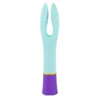 bunt. dubultais vibrators – 18.2 cm (7.2″) – daudzkrāsains Foto 3