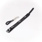 Kiotos Silicone Collar Deluxe with Chain Leash – Black — Photo 2