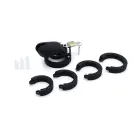 Silicone Adjustable Chastity Device – Black — Photo 1