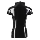 Latex Shirt with Zip – Black – L — Photo 8