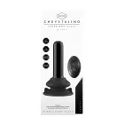 Thumby - Sile klaasist vibraator iminapaga – 15 cm (6″) – Must — Foto 2