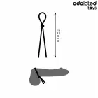 Addicted Toys Silicone Adjustable Ring – Single Loop – 19.5 cm – Black — Photo 4