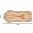 Baile Mini Intimate Device Compact TPR Soft Touch Textured Tunnel – 10 cm (4″) – Skin — Photo 4