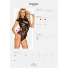 Obsessive Peonesia Lace Bodysuit with Back Lacing and Bust Cut-out – S/M — Photo 7