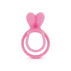 Glamy Double Cock Ring – Pink — Photo 1